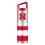Nebraska Gametime Sidekicks 22oz Team Striped Bottle